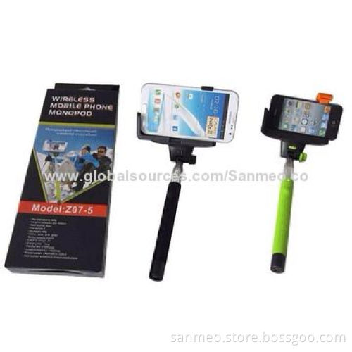 Wireless Mobile Phone Monopod, Compatible with iOS and Android Dual-system, Stainless Steel